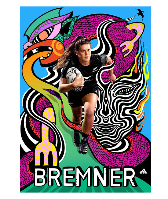 Black Ferns Rugby World Cup 2022 - Dream Girls Art Collective Alana Bremner posters