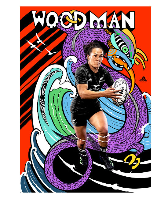 Black Ferns Rugby World Cup 2022 - Dream Girls Art Collective Portia Woodman posters