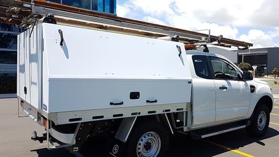 Commercial ute service body fitout