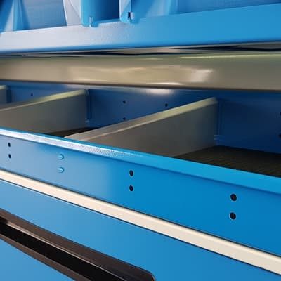 Tool drawers in commercial vehicle fitout