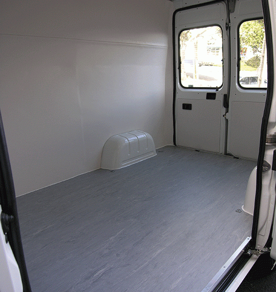 Van floor lining panel