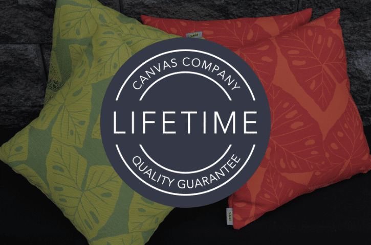 Canvas Company Lifetime Guarantee Cushions