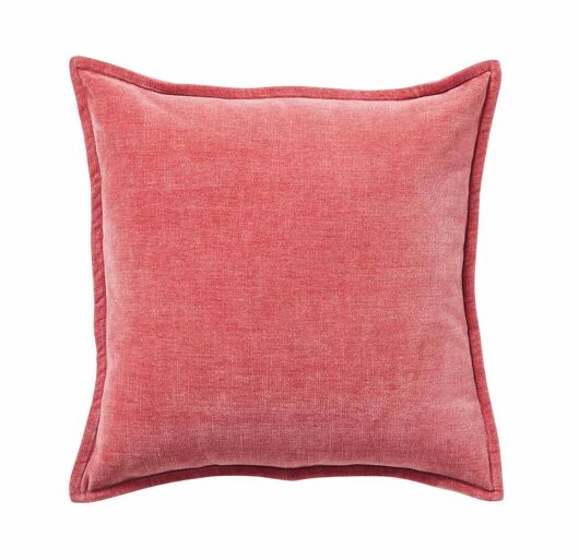 Weave Nova Rosewater velvet look cushion front