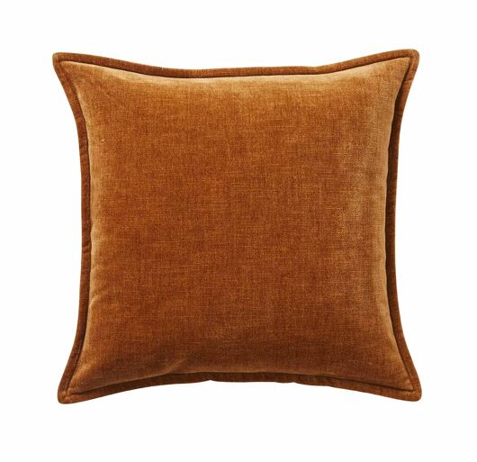 Weave Nova Spice velvet look cushion front