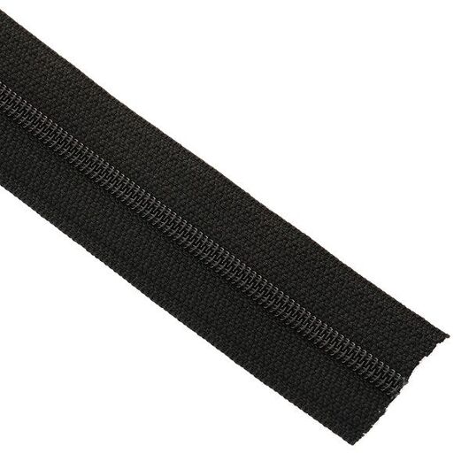 YKK Zipper   Coil Continuous Black 
