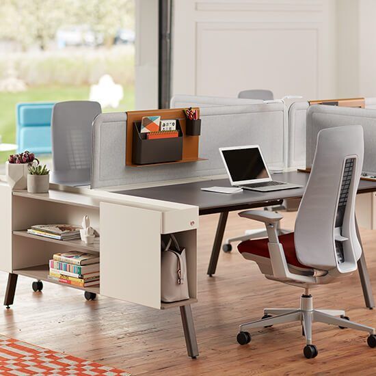 products intuity benching with fern desk chair
