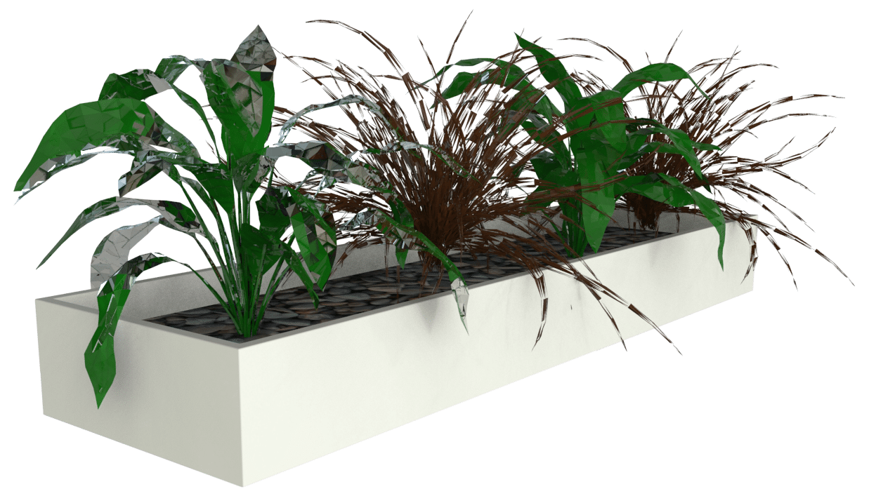 products slider planter box white