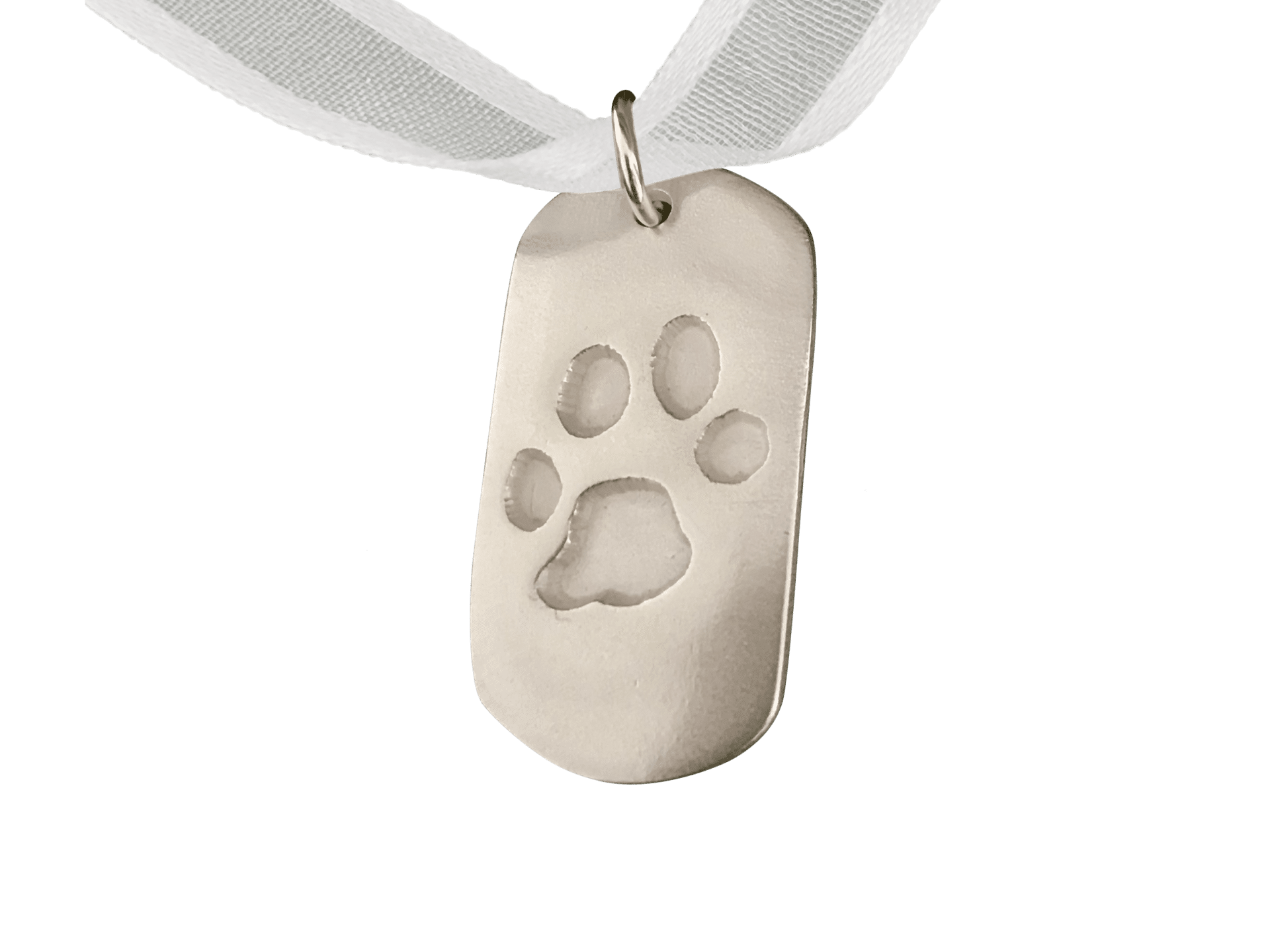 Pet Paw Prints Dog Tag Pendant Only