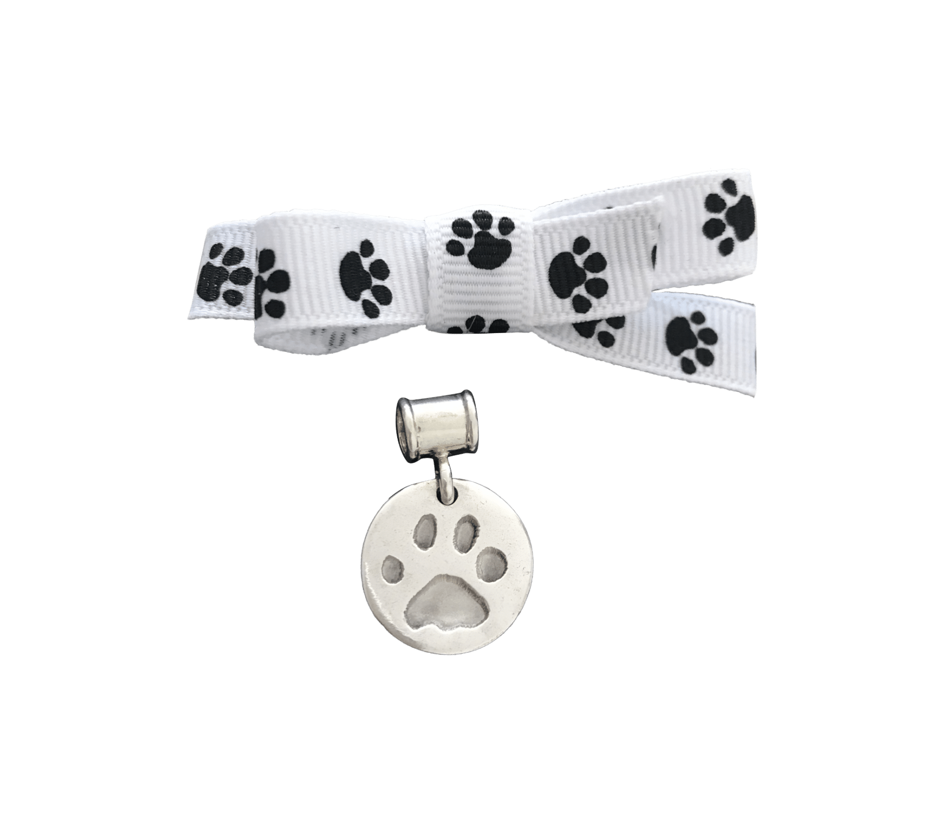 Pet Paw Prints Pandora Compatible Charm Circle 