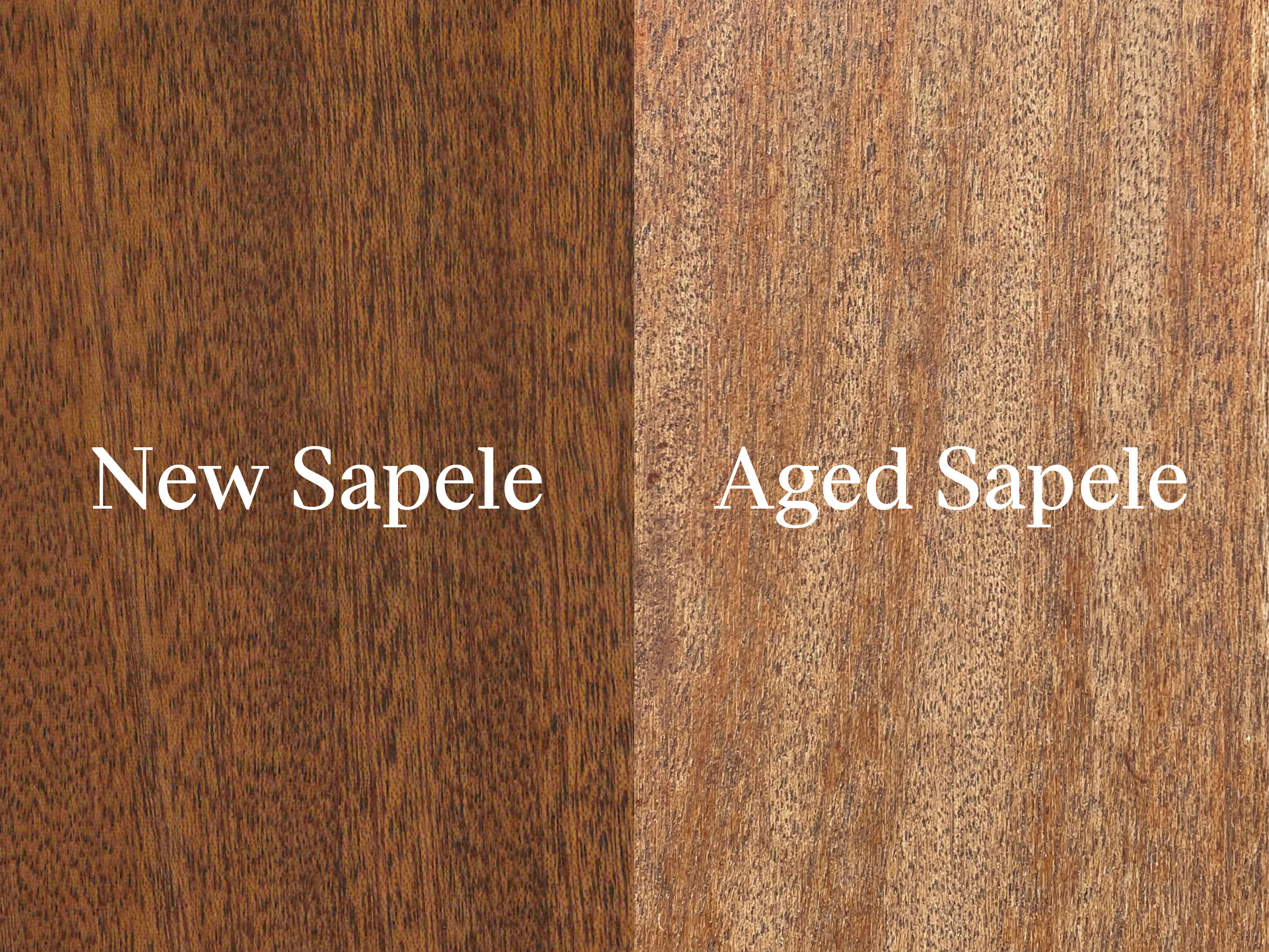 New Sapele vs Aged Sapele