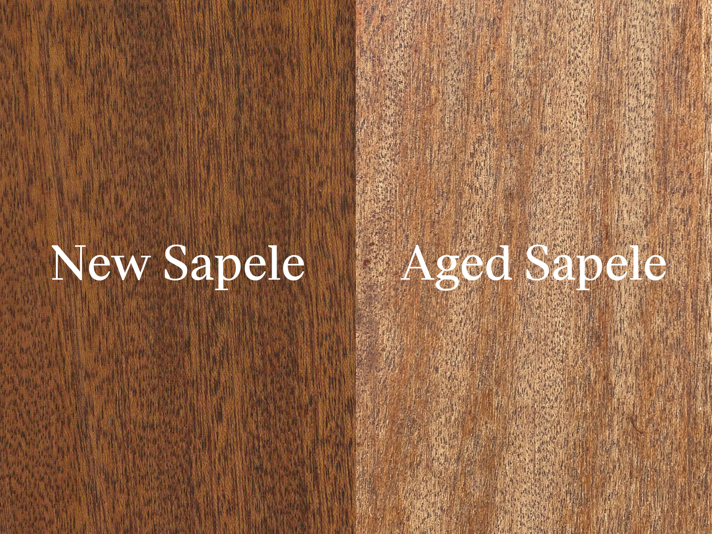 New Sapele vs Aged Sapele