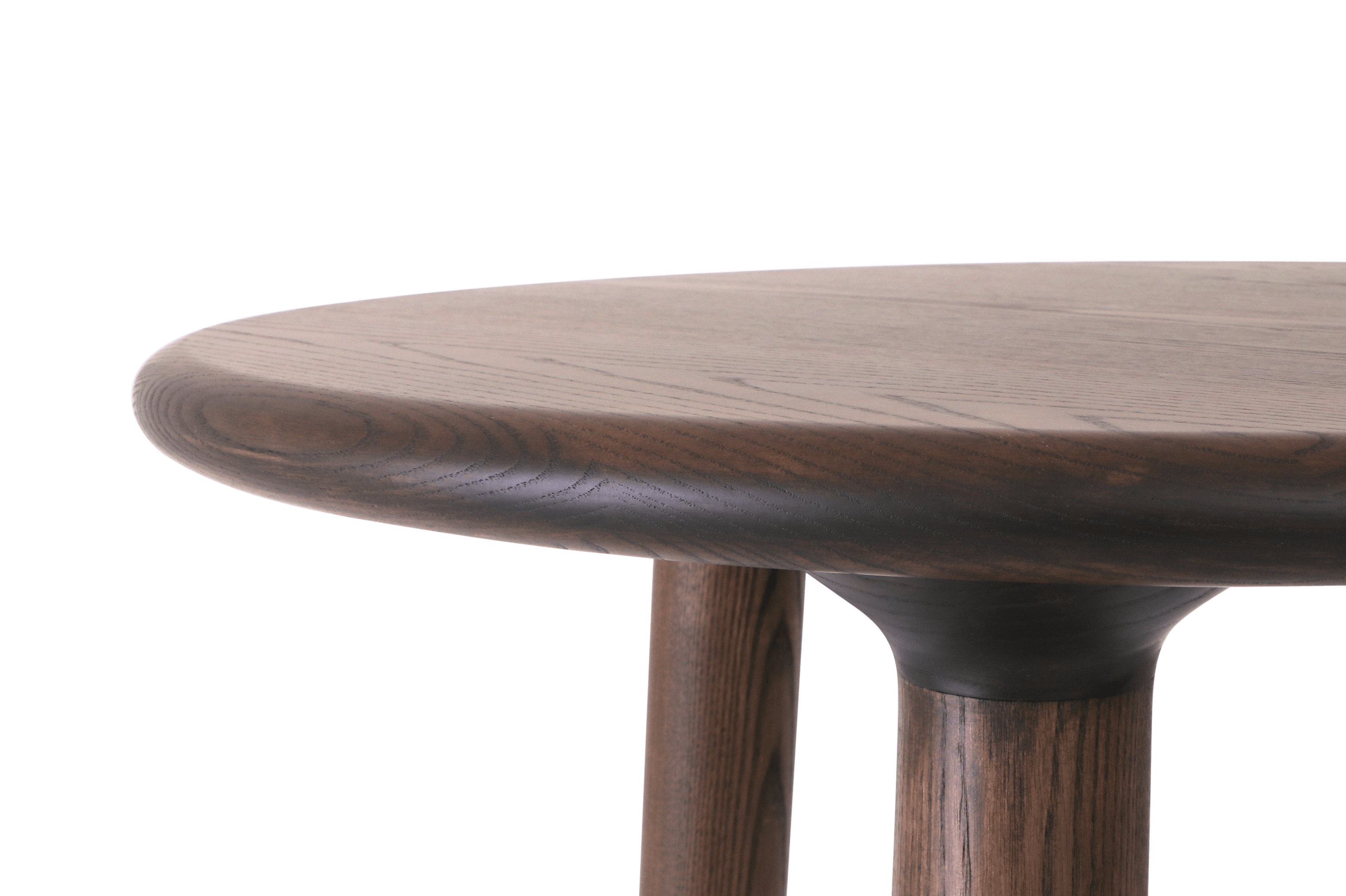 The Dowel Round Leaner part of the wider Dowel Collection of solid timber tables and leaners