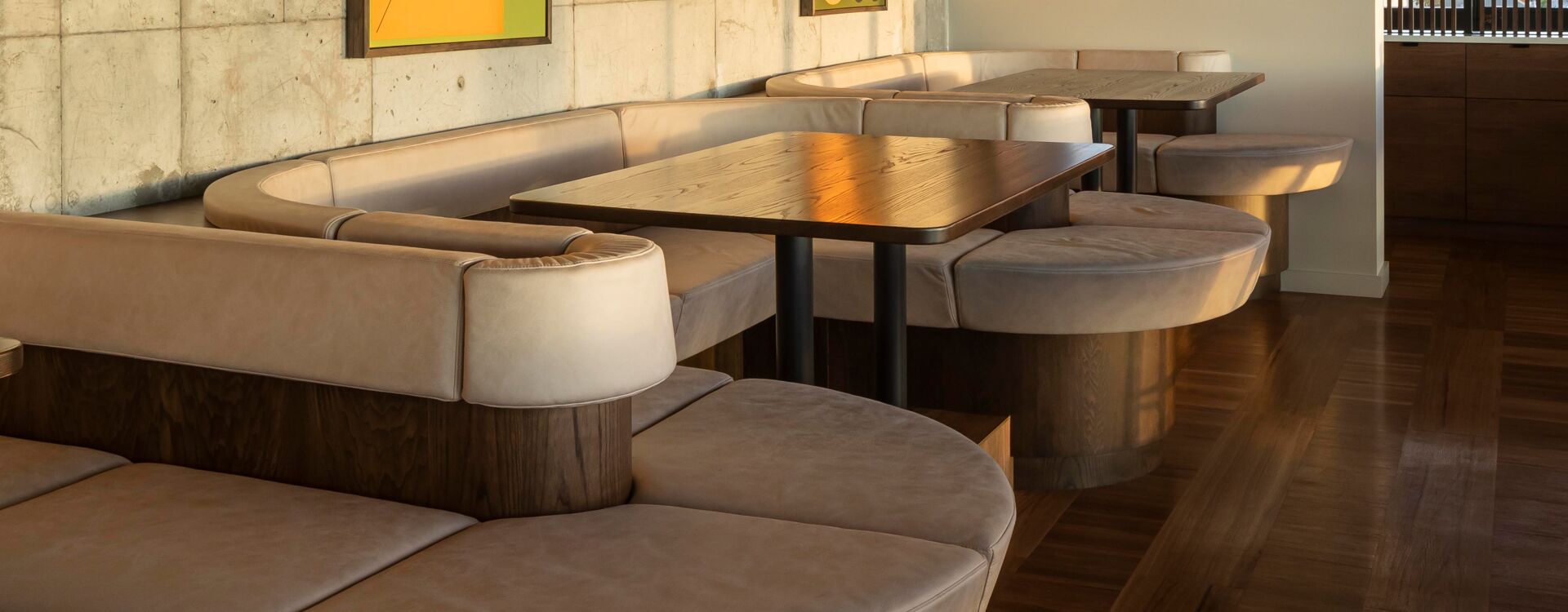 Custom Booths and Banquettes for restaurants, cafes, Diners