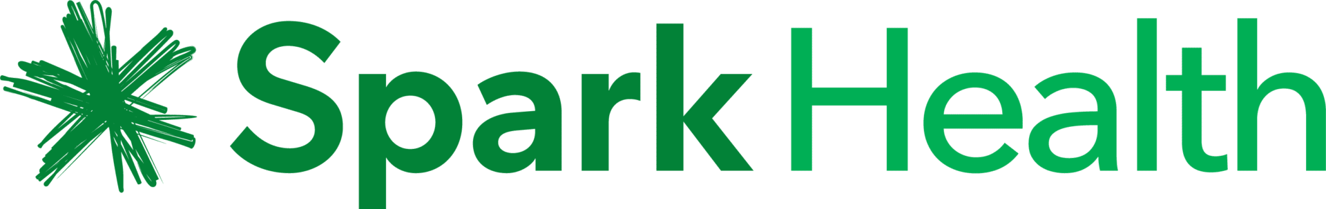Spark Health Logo Horizontal Both Greens RGB