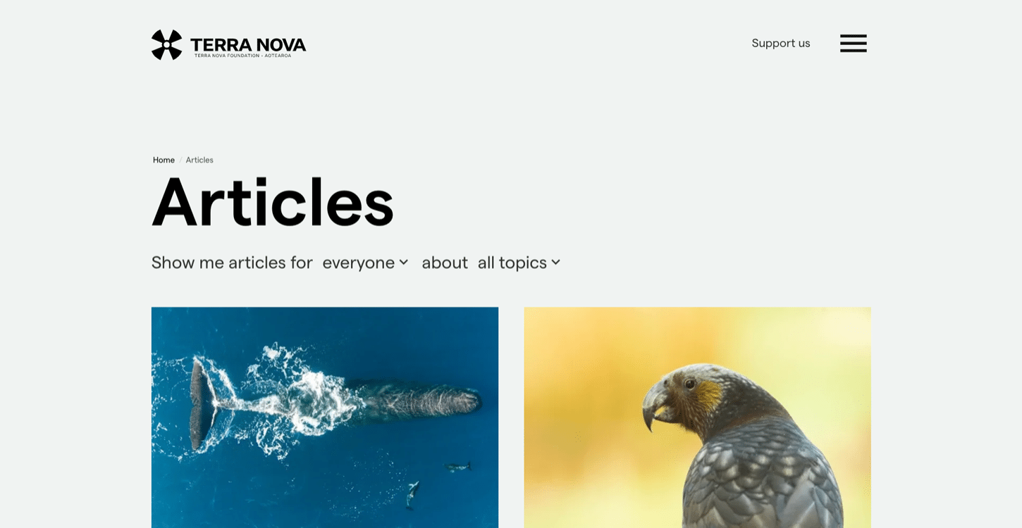 Terra Nova Articles