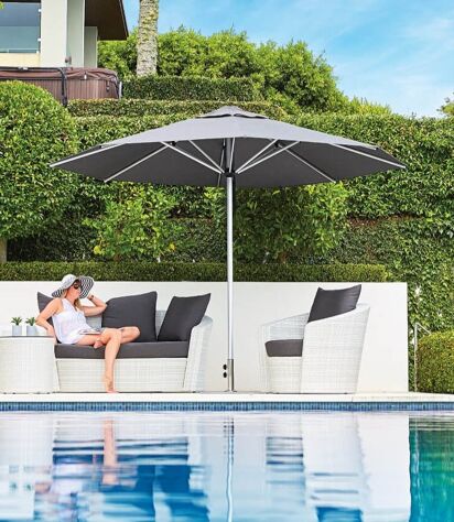 Monaco Outdoor Umbrella Umbrellas Auckland Shade7 Monaco Outdoor Umbrella, Best Patio Umbrella For Wind Nz