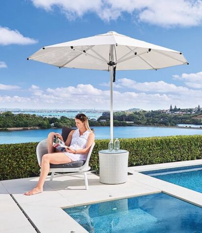 Monaco Outdoor Umbrella Umbrellas Auckland Shade7 Monaco Outdoor Umbrella, Best Patio Umbrella For Wind Nz