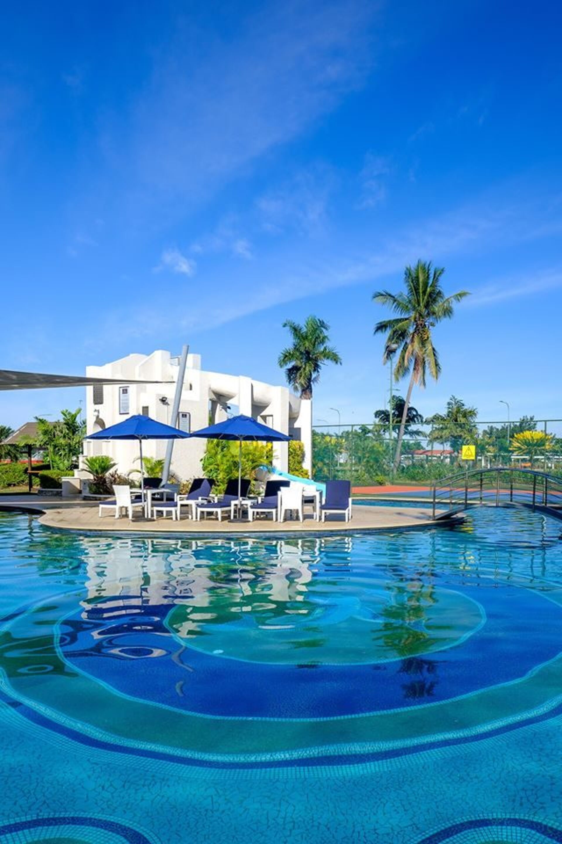 Fiji Gateway pool and our furniture