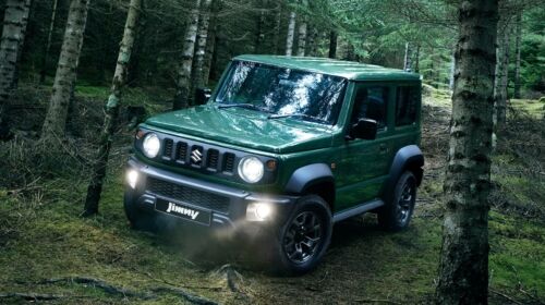 jimny in the woods